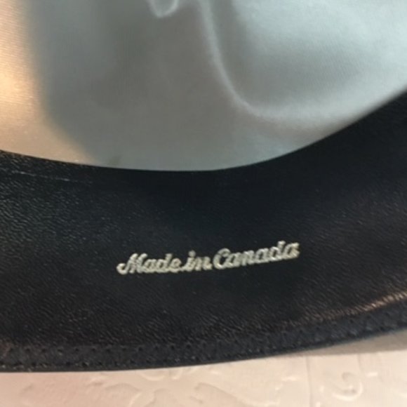 RARE Vintage STETSON Sovereign Gray Felt Fur Fedora Hat - Picture 9 of 16